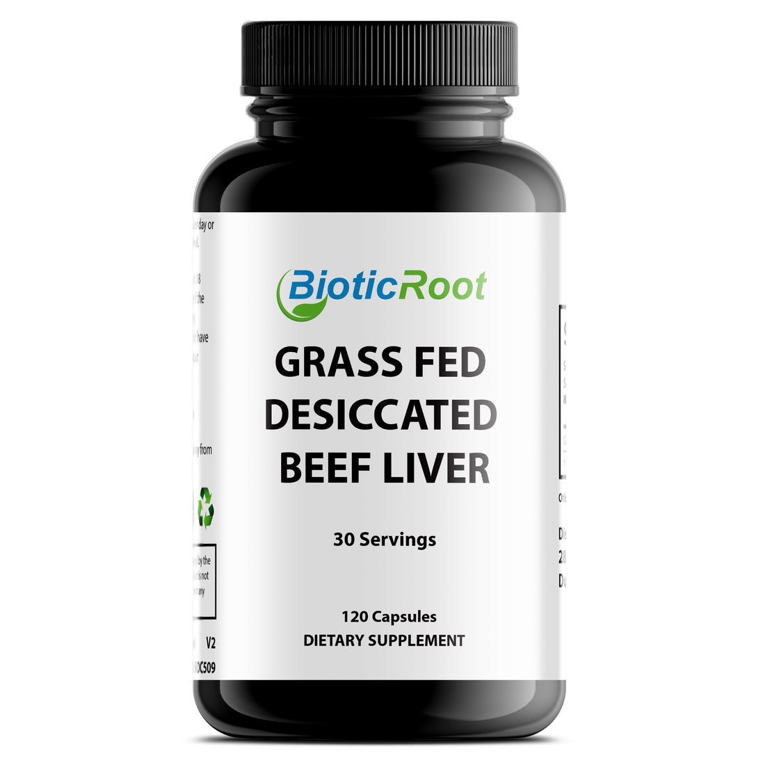 BioticRoot Grass Fed Desiccated Beef Liver